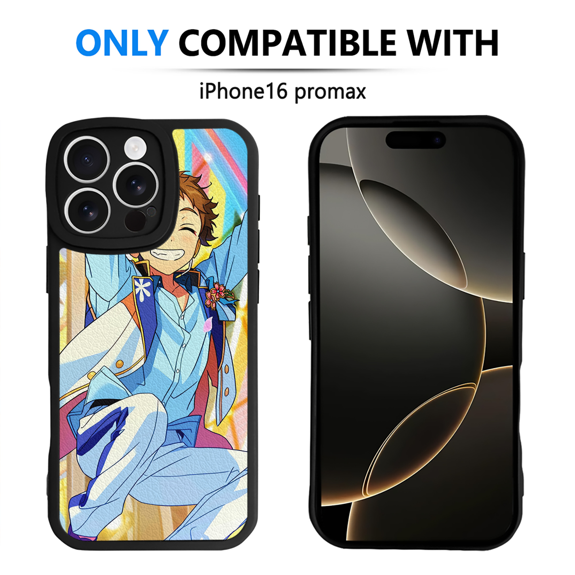 （画像用） あんさんぶるスターズ! Ensemble Stars 【iPhone 16シリーズ対応】シリコンスマホケース（レザー調） 材質：シリコン